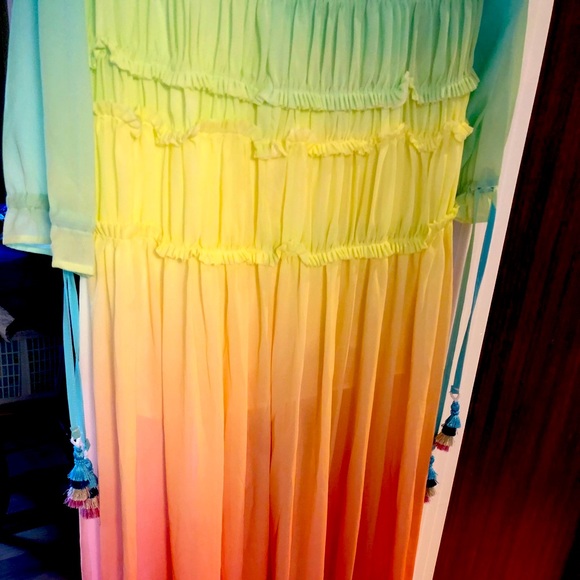 Rainbow Linjia Beach Dress - Picture 2 of 10